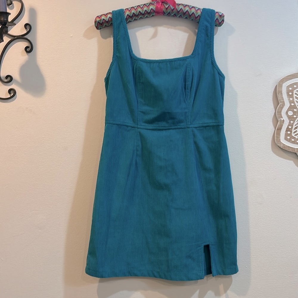 Japra Green Cord Mini Dress